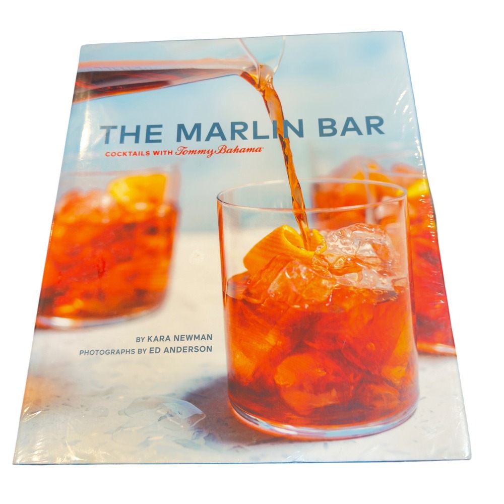 NEW The Marlin Bar Cocktails w/ Tommy Bahama Hardcover Book Kara Newman  Sealed